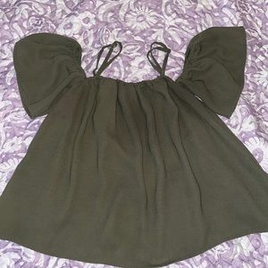 Army green women shirt